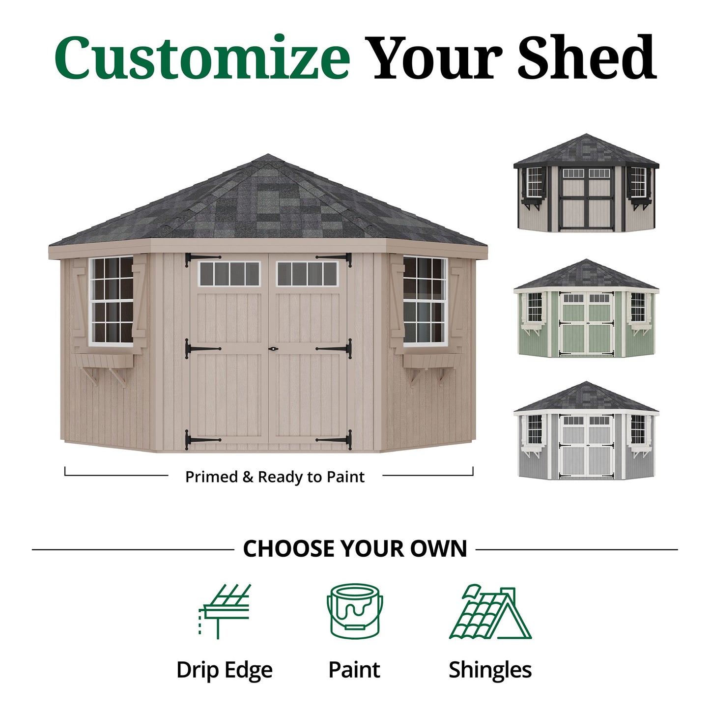 Colonial Five Corner Shed