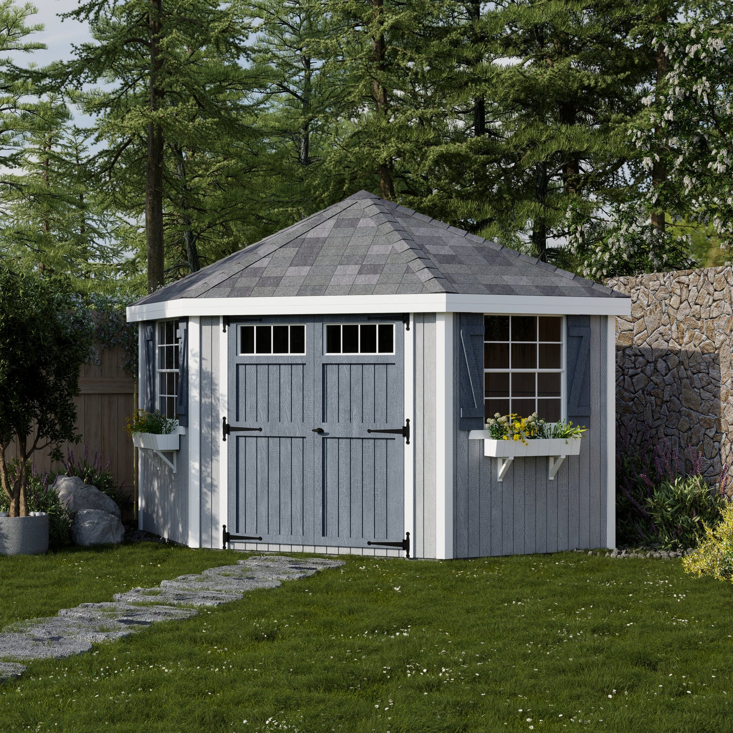 10x10 Colonial 5 Corner Shed