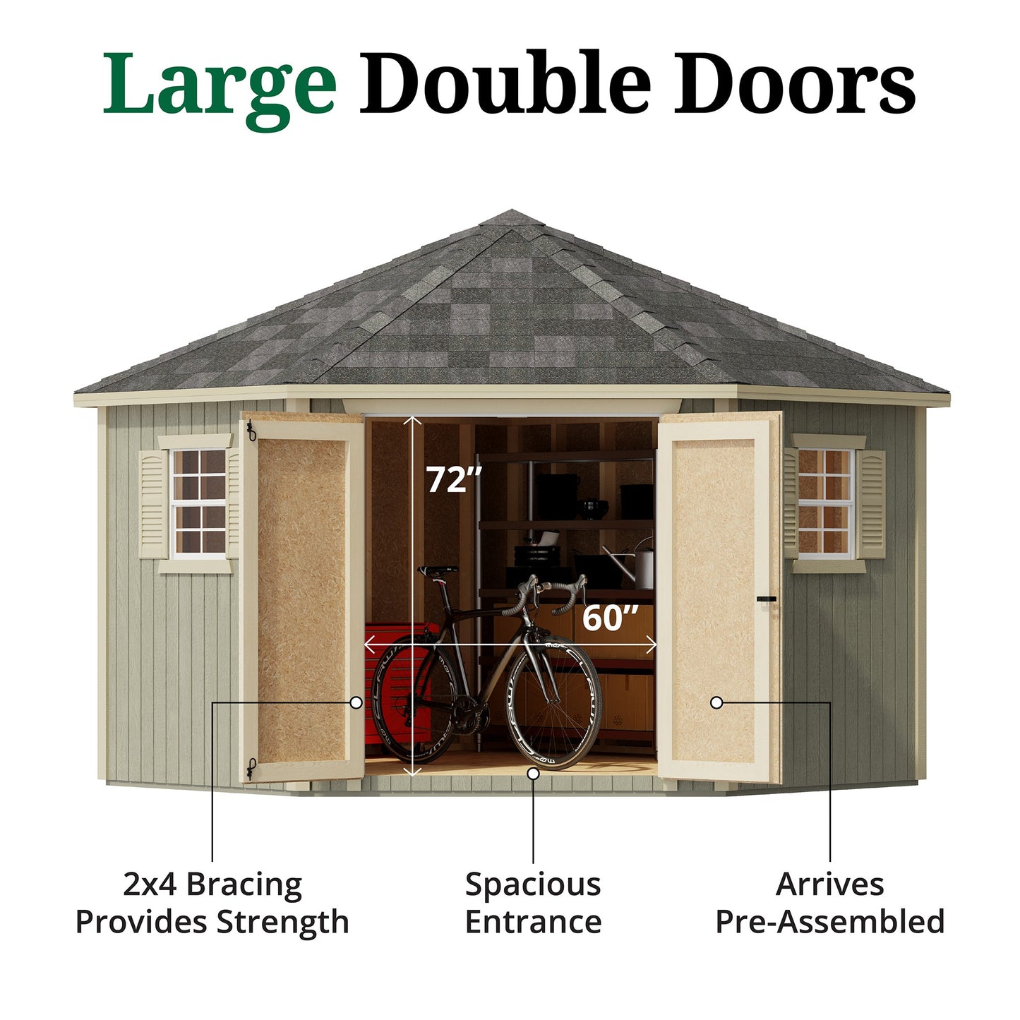 Classic Five Corner Shed