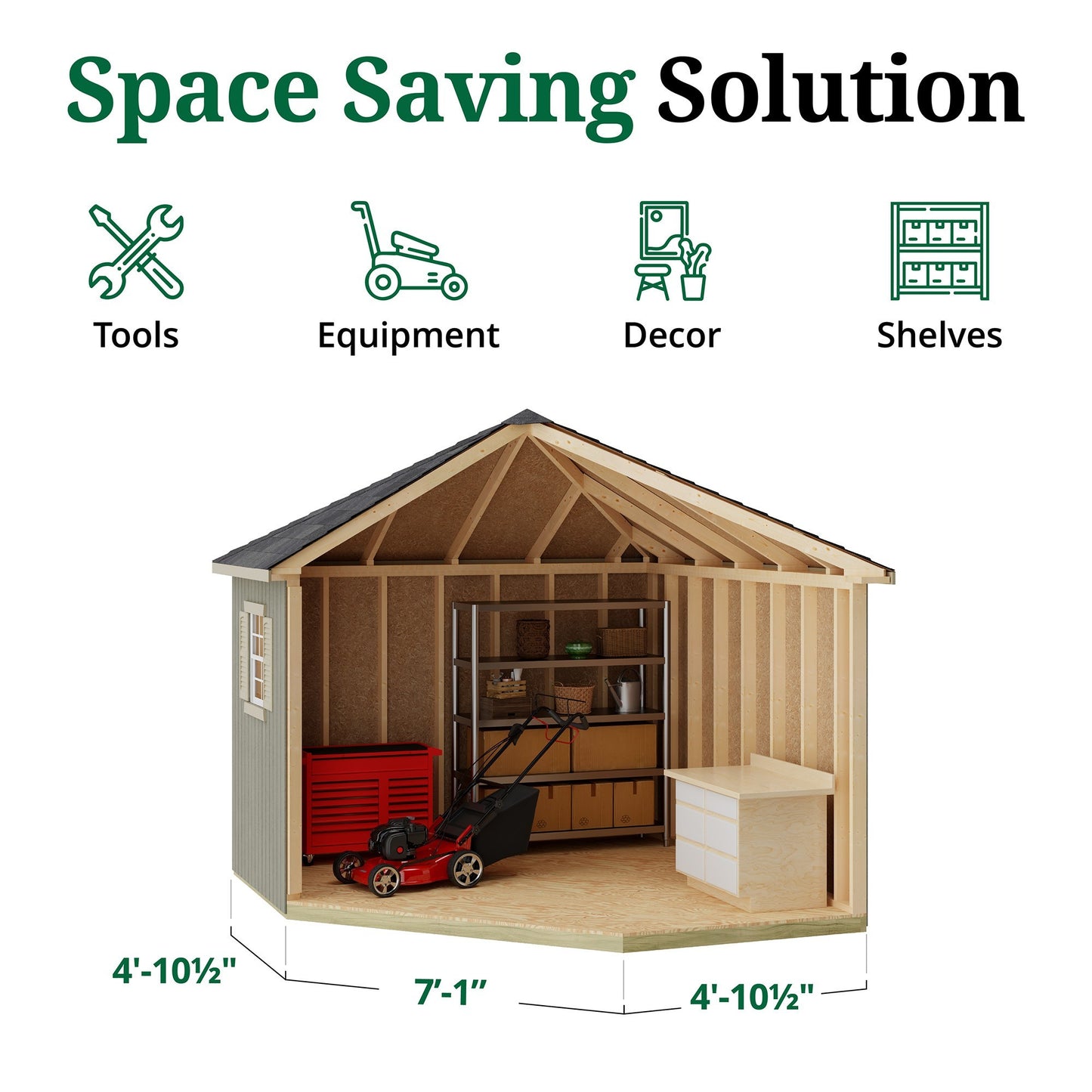 Classic Five Corner Shed