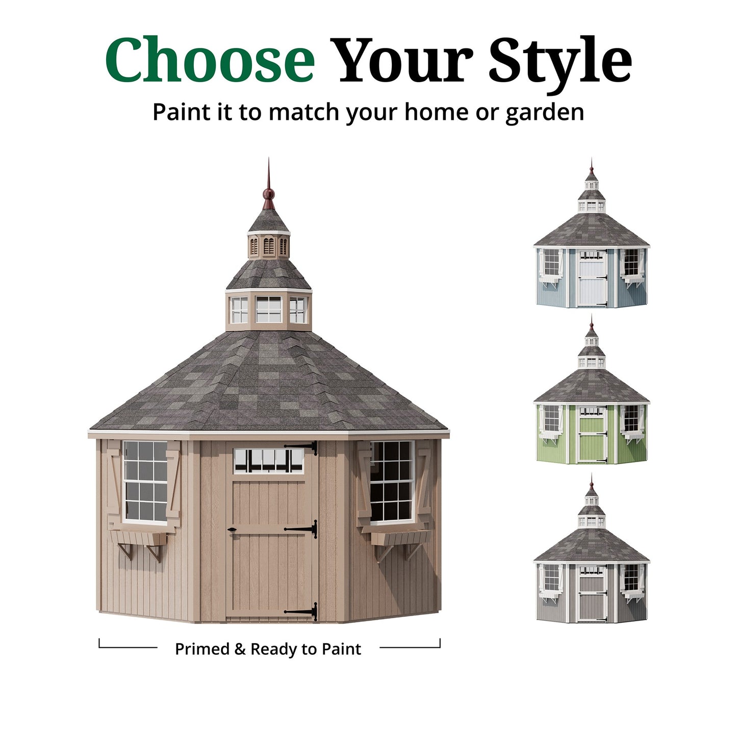 customize your garden shed greenhouse with paint