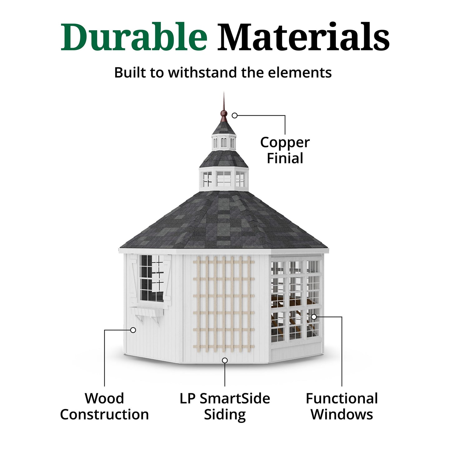 12x12 garden shed greenhouse durable materials