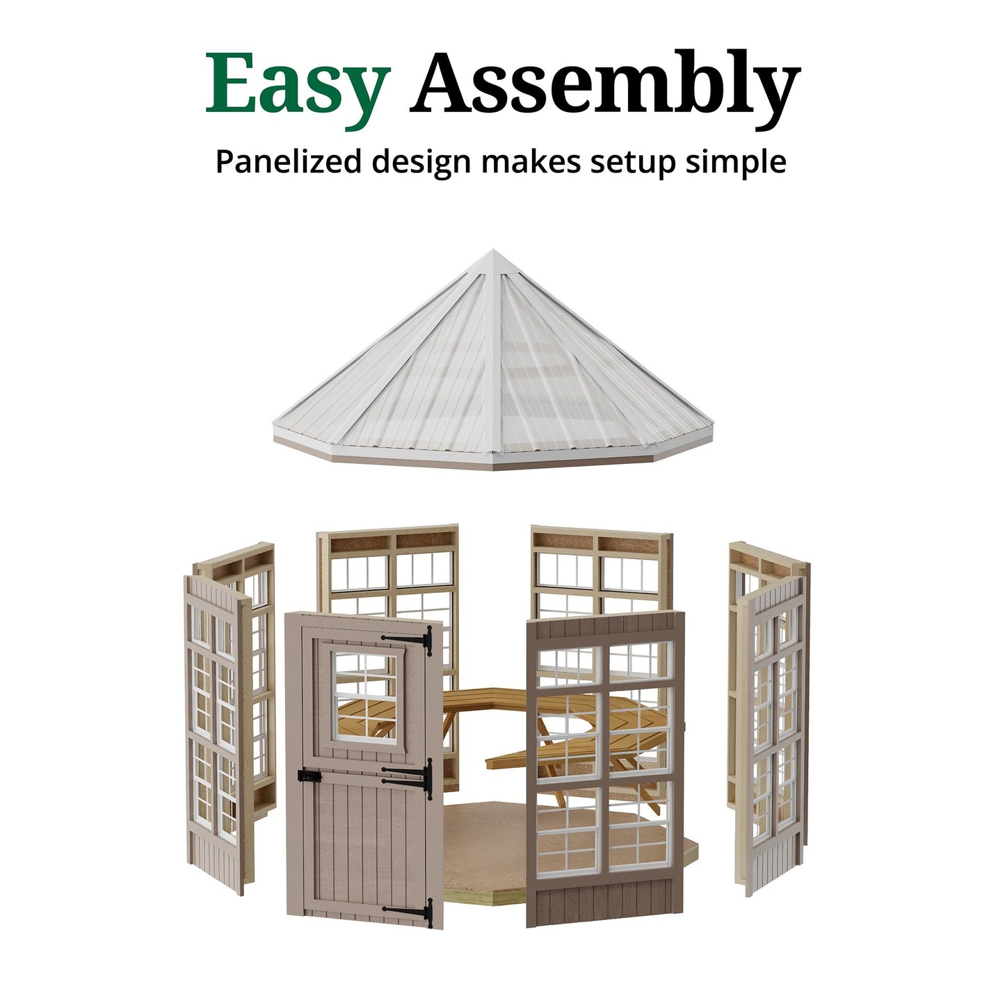octagon greenhouse easy assembly