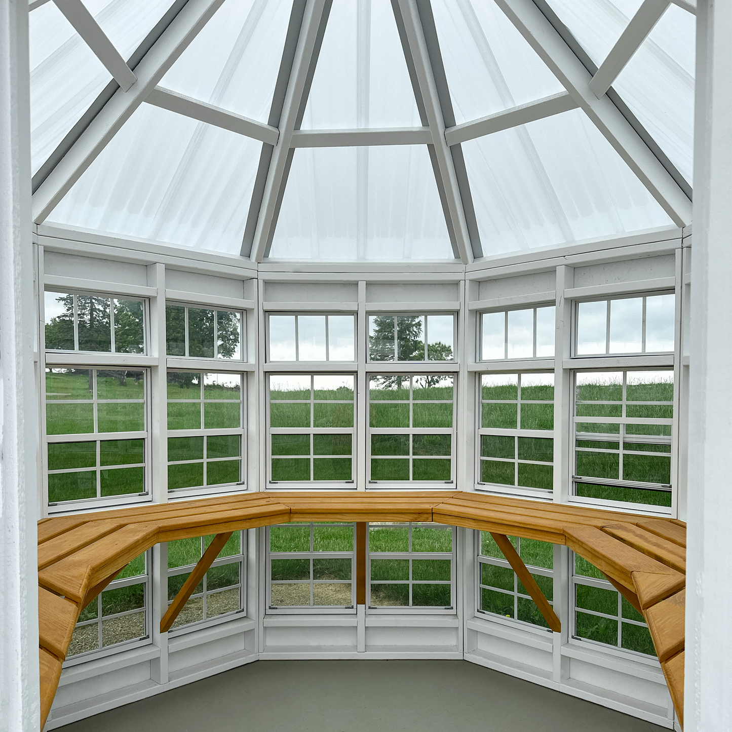 8x8 octagon greenhouse real life interior