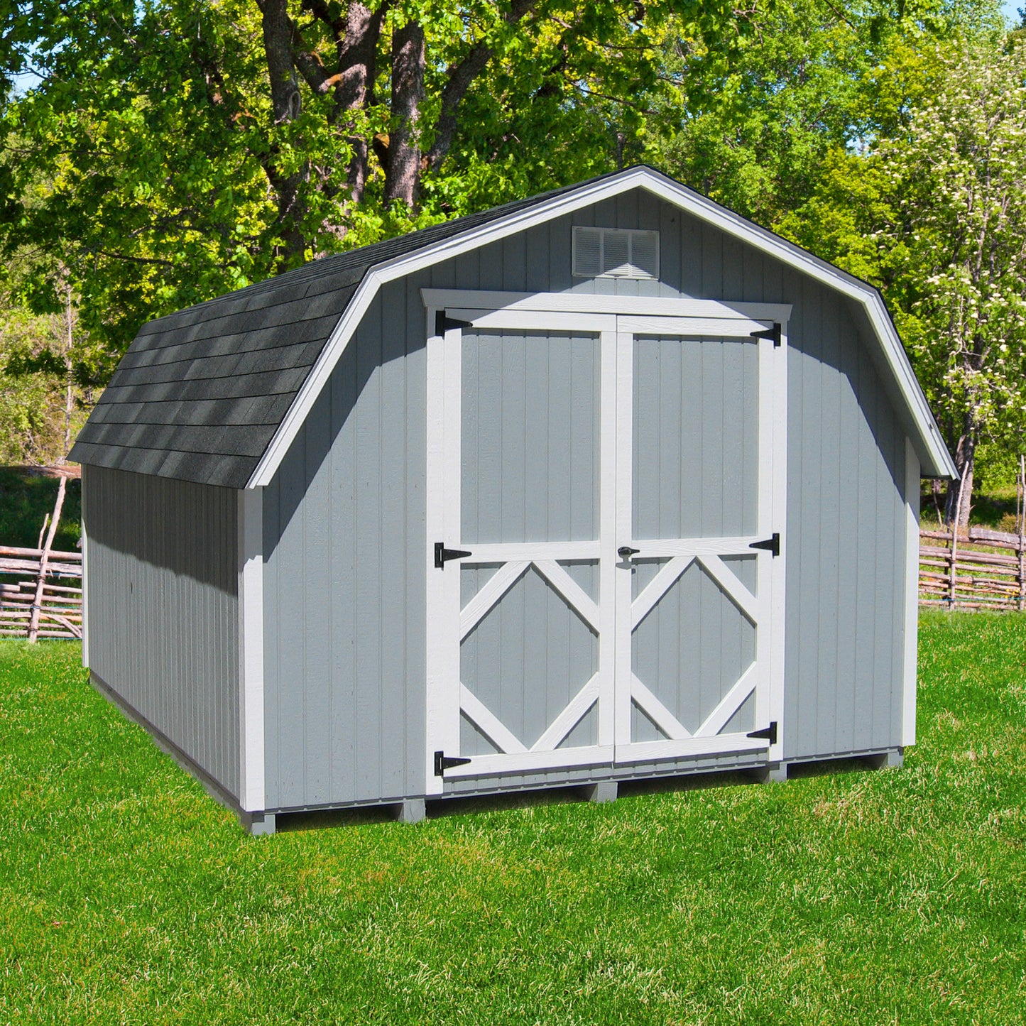 classic gambrel barn with 4 foot sidewalls lifestyle picture