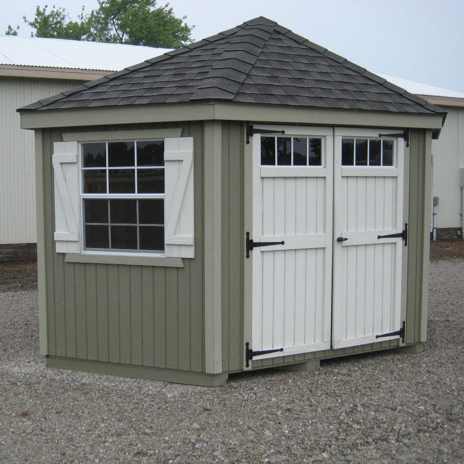 10x10 Colonial Five Corner Shed left side