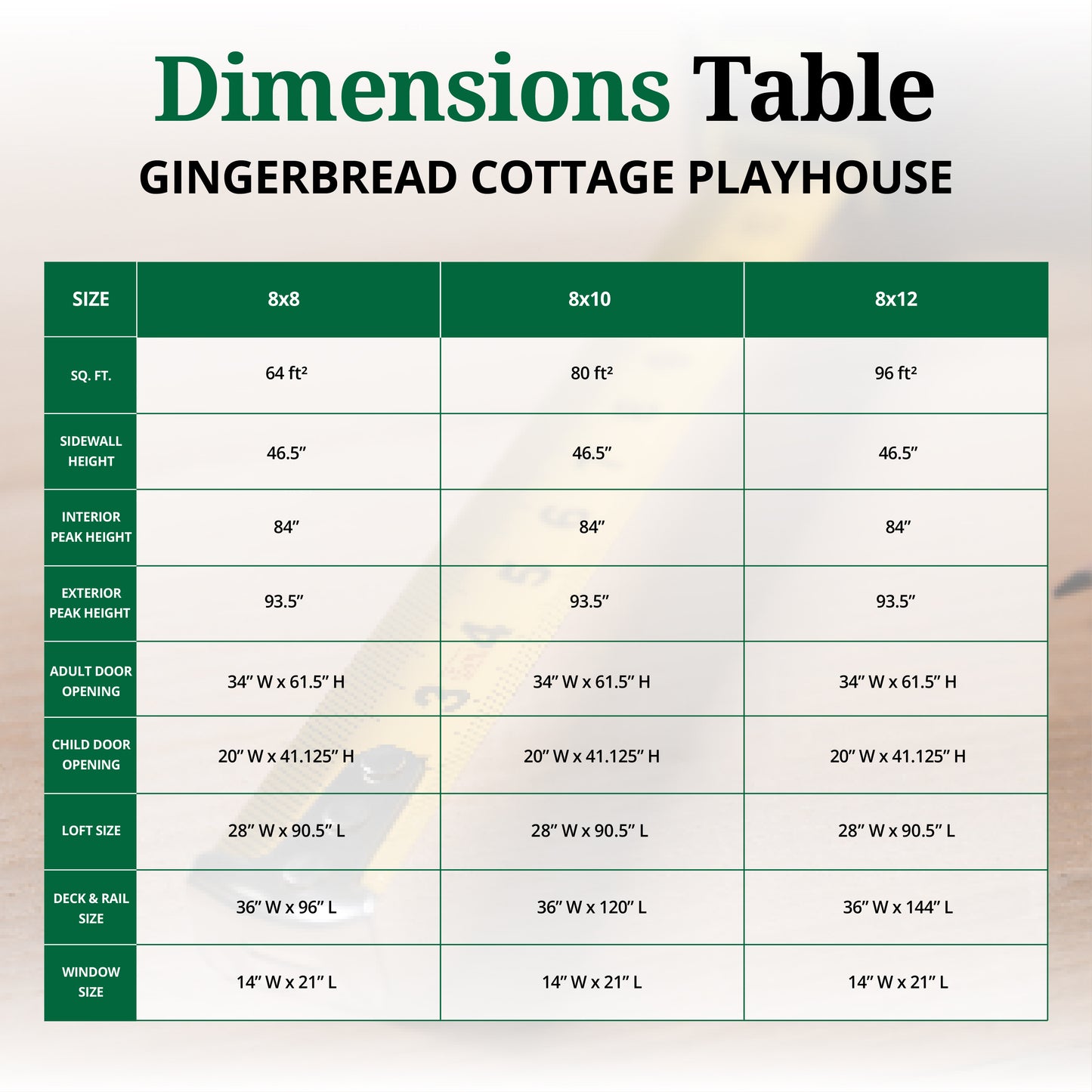 Gingerbread Cottage Playhouse