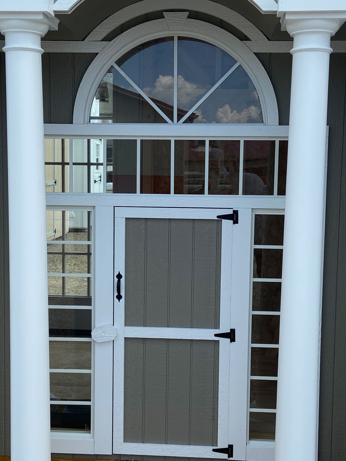 Grand Portico Mansion child door front view