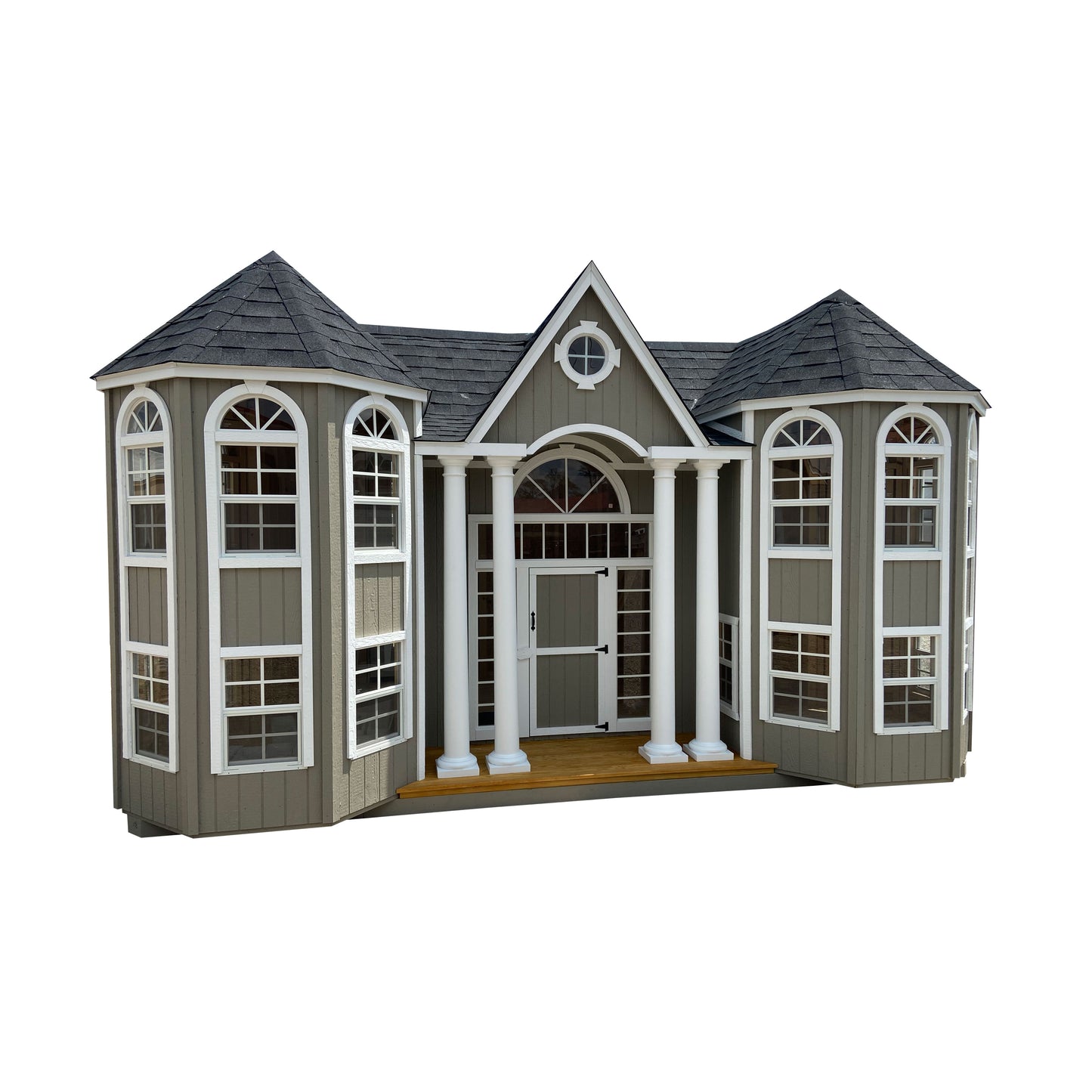 Grand Portico Mansion on a white background