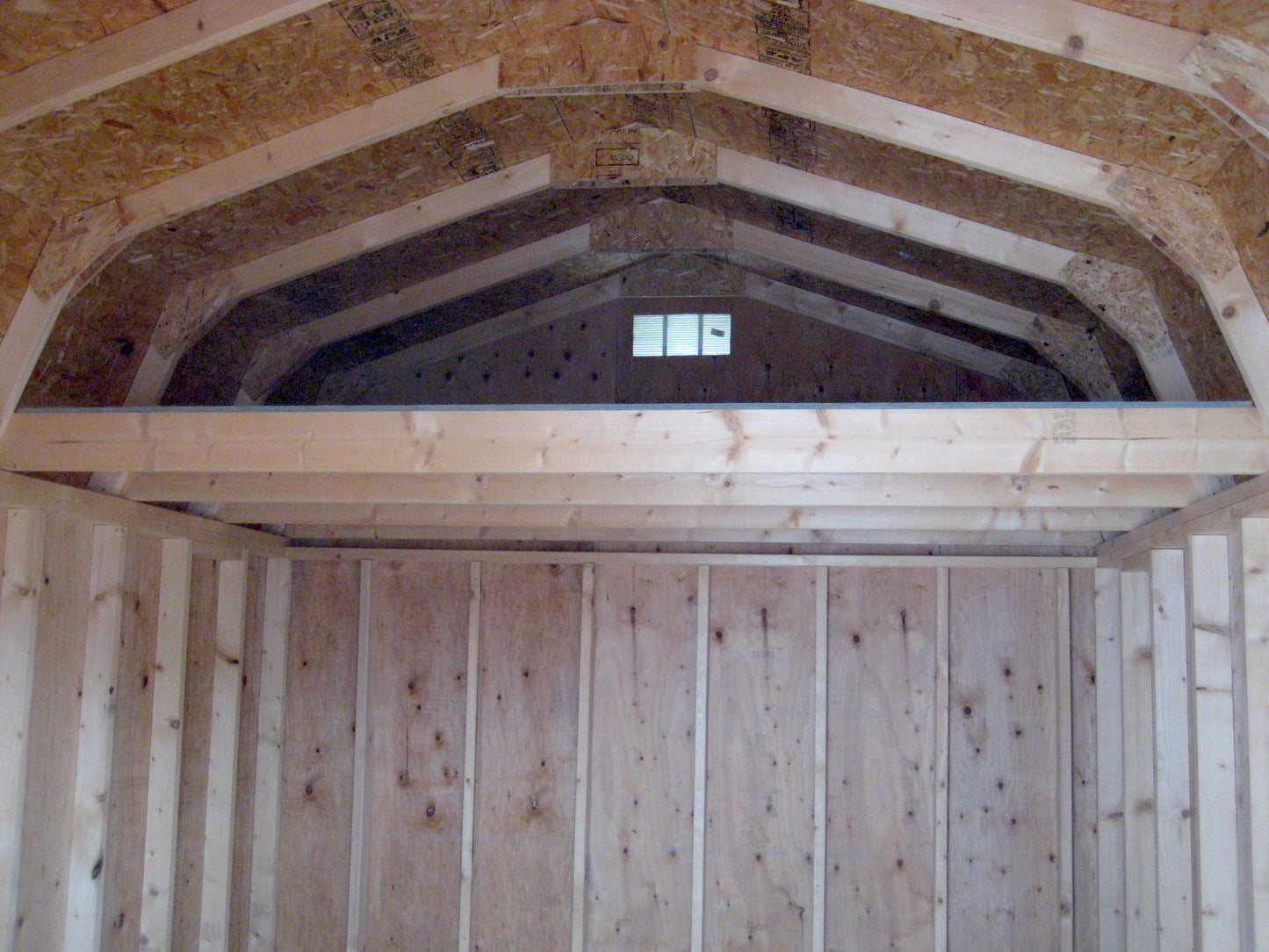 Classic Small Barn with Overhang