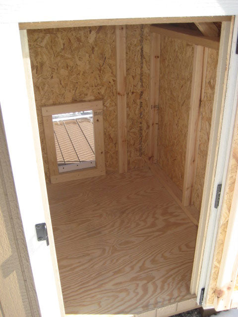 4x8 Jr. Dog Kennel interior
