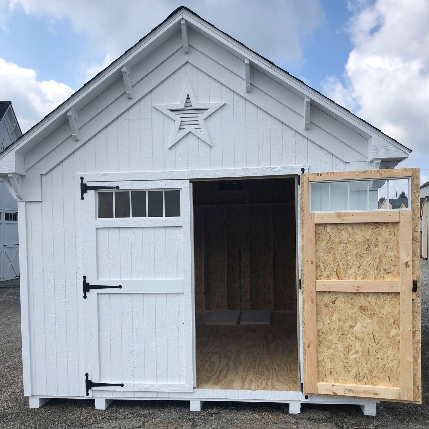 Star Barn door open with interior showing