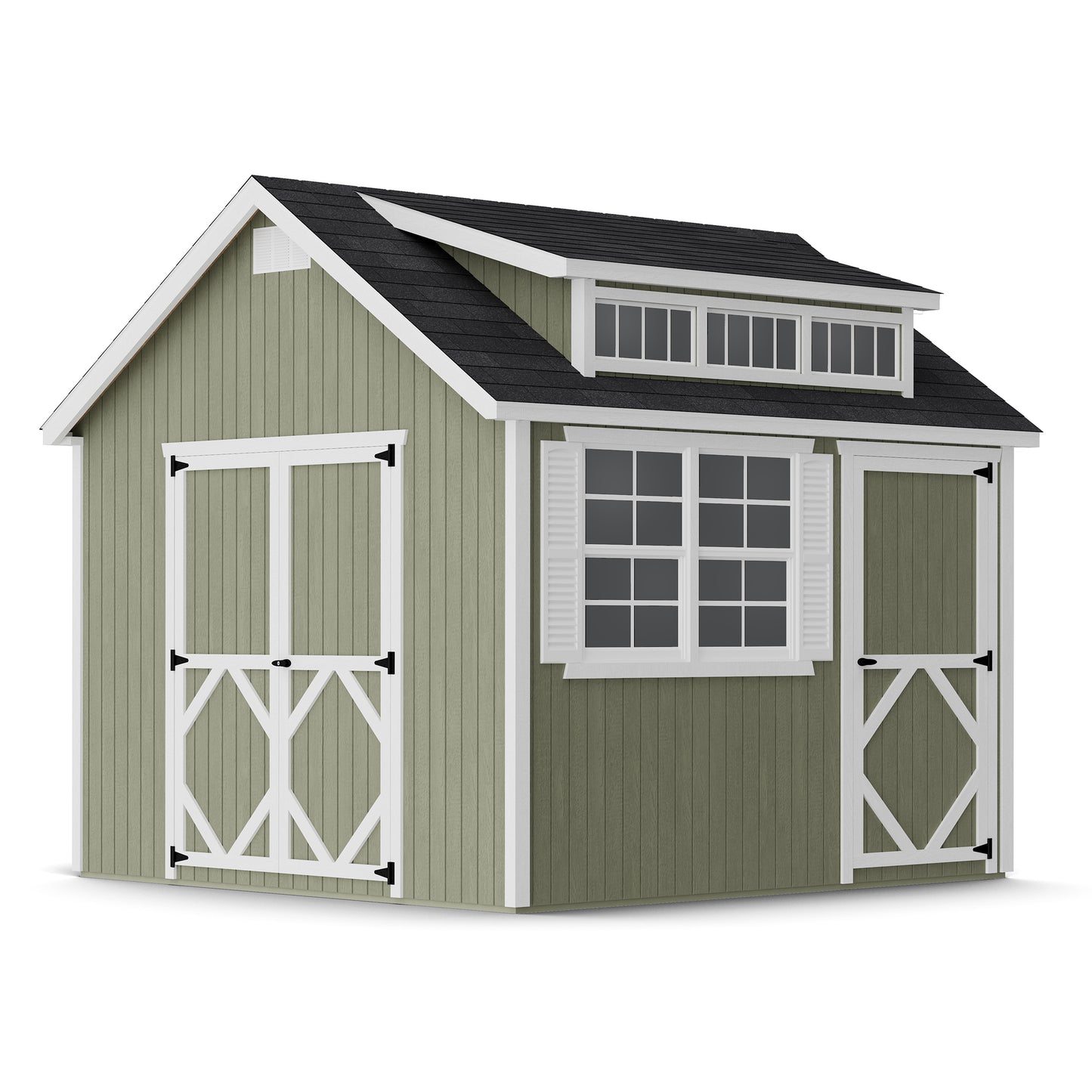 Classic Dormer Shed with Dual Entry