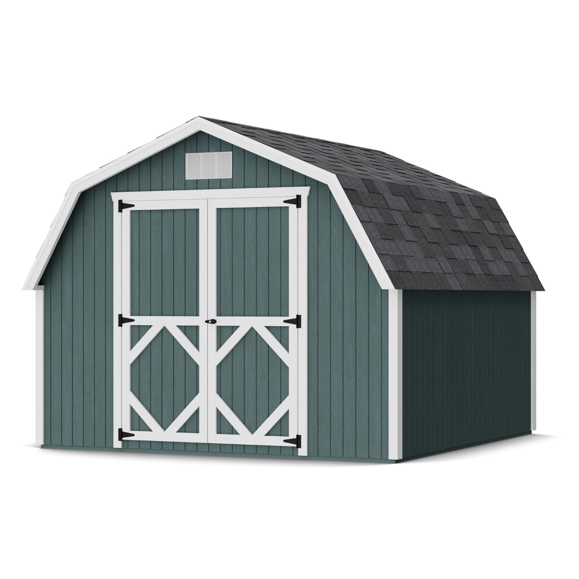 10x10 Classic Gambrel Barn with 4 Foot Sidewalls