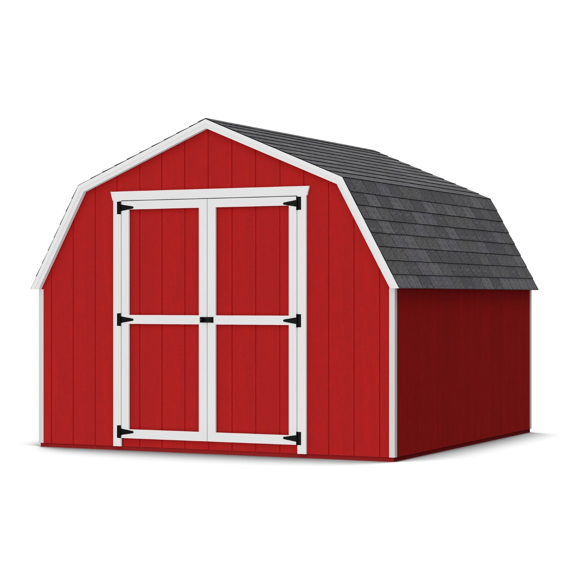 10x10 value gambrel barn with 4 foot sidewalls