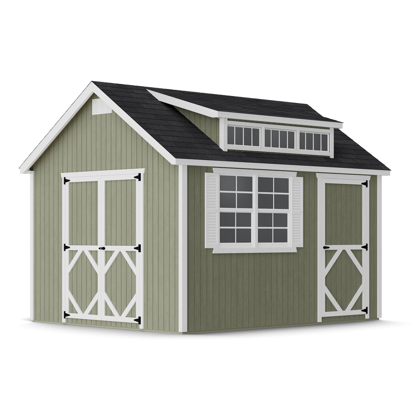 Classic Dormer Shed with Dual Entry
