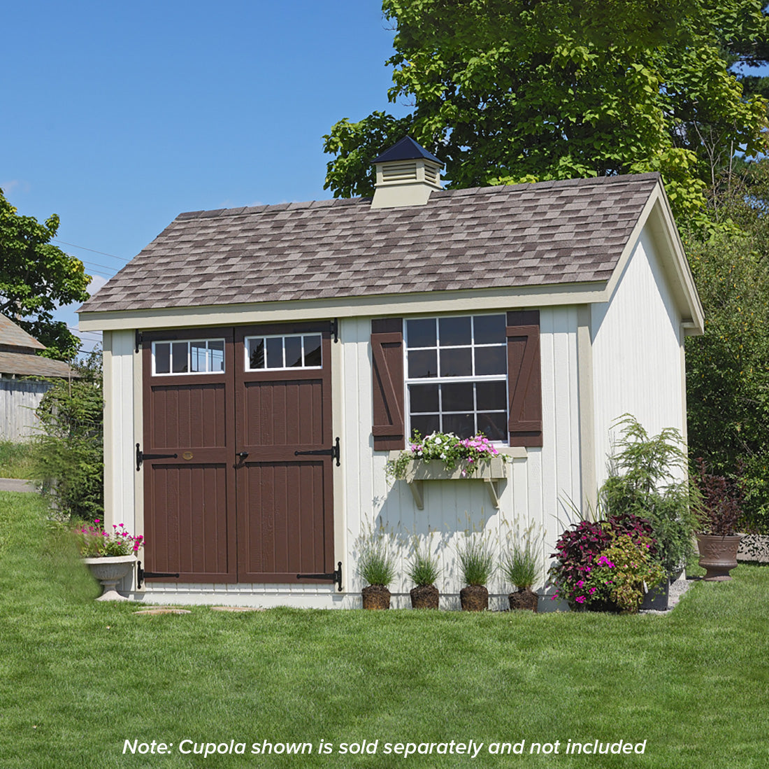 10x12 pinehurst storage shed with cupola