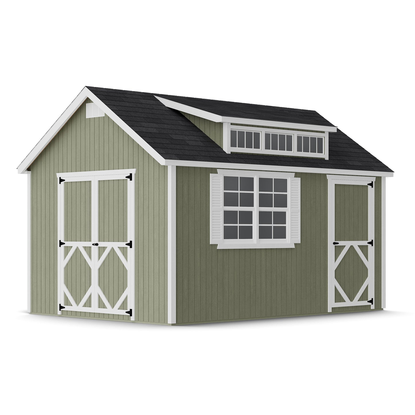 Classic Dormer Shed with Dual Entry