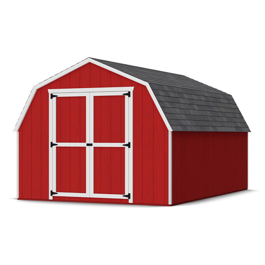 10x14 value gambrel barn with 4 foot sidewalls