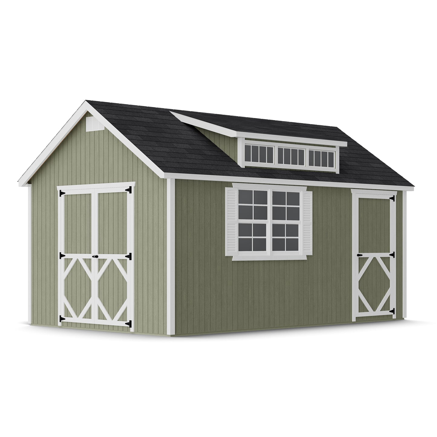 Classic Dormer Shed with Dual Entry