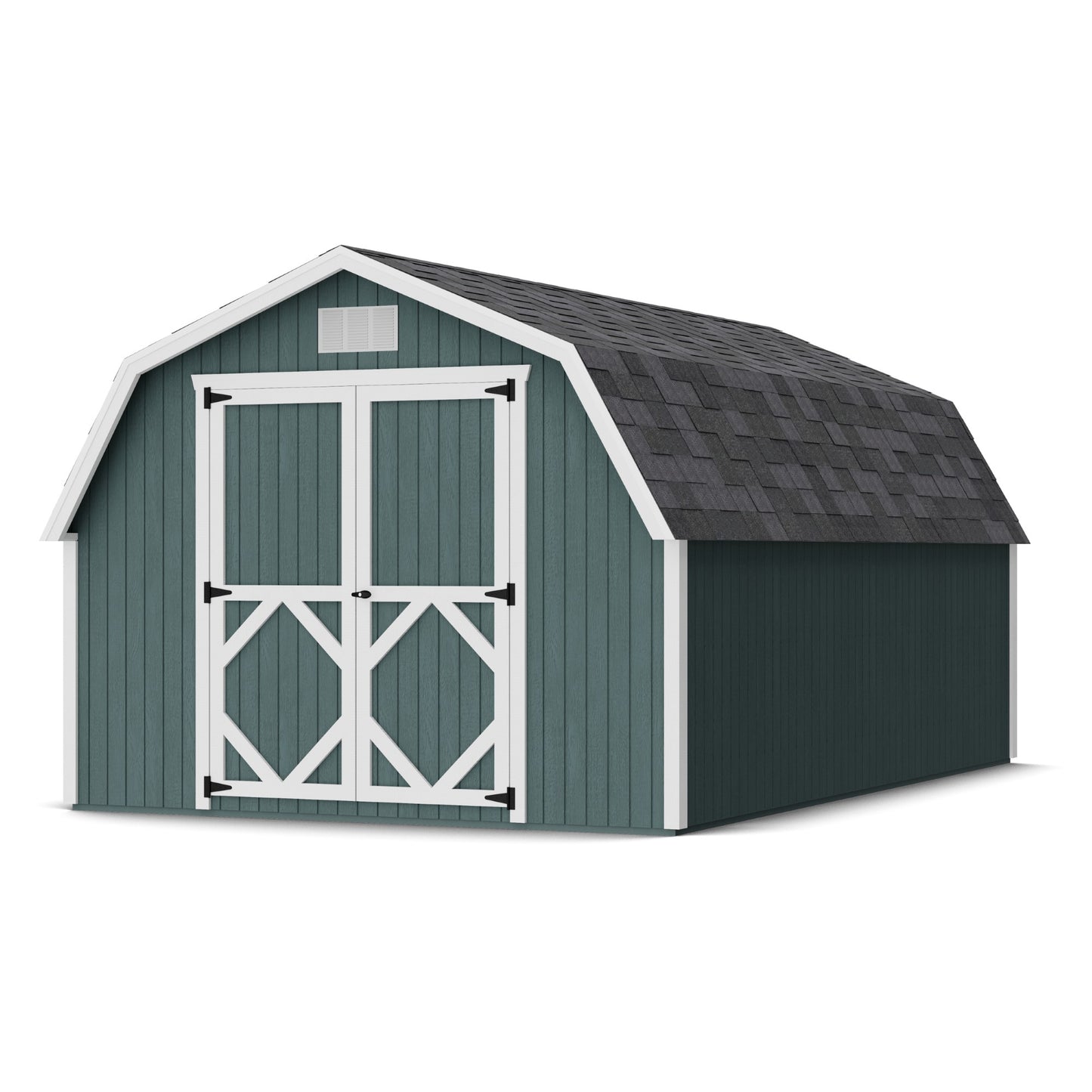 10x16 Classic Gambrel Barn with 4 Foot Sidewalls