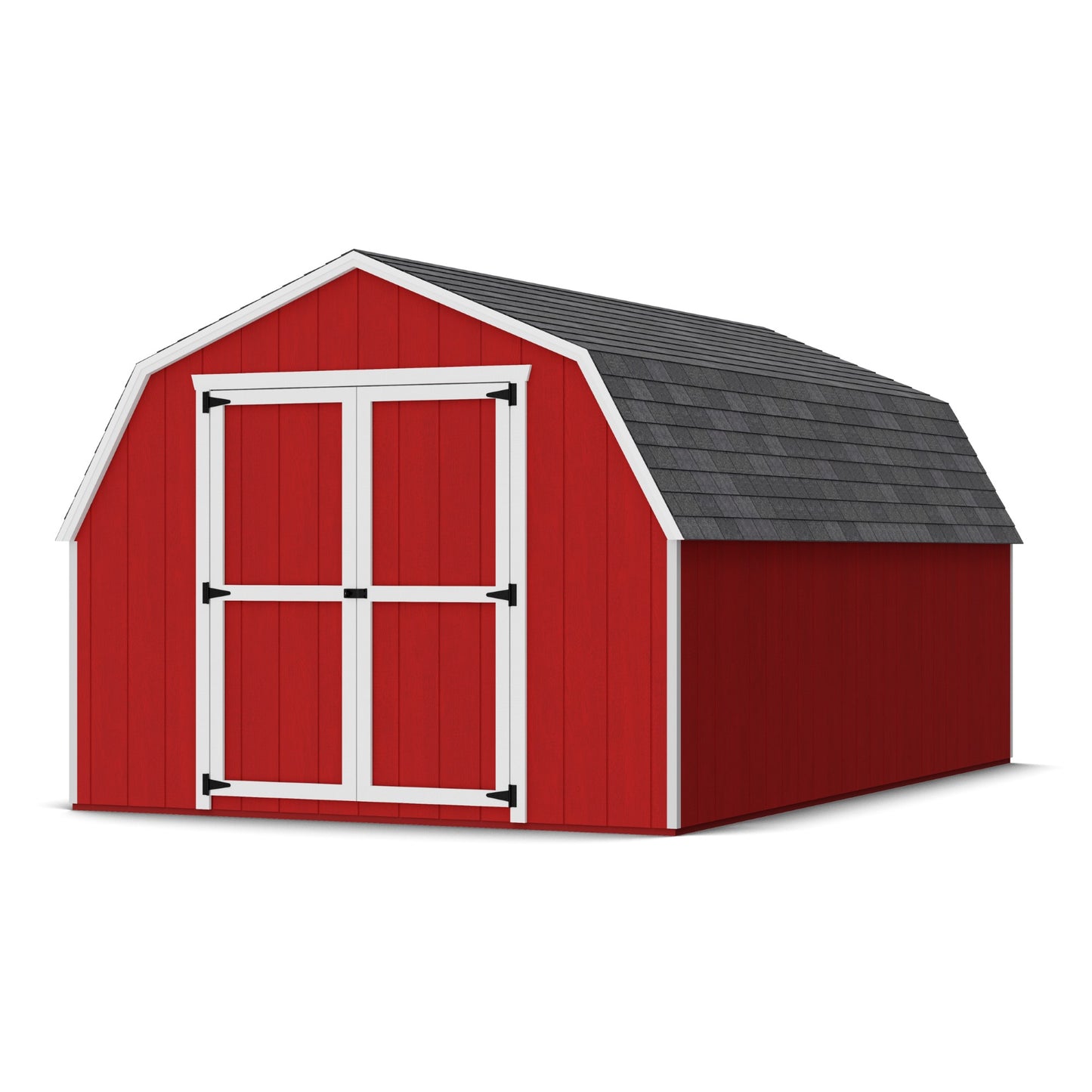 10x16 value gambrel barn with 4 foot sidewalls