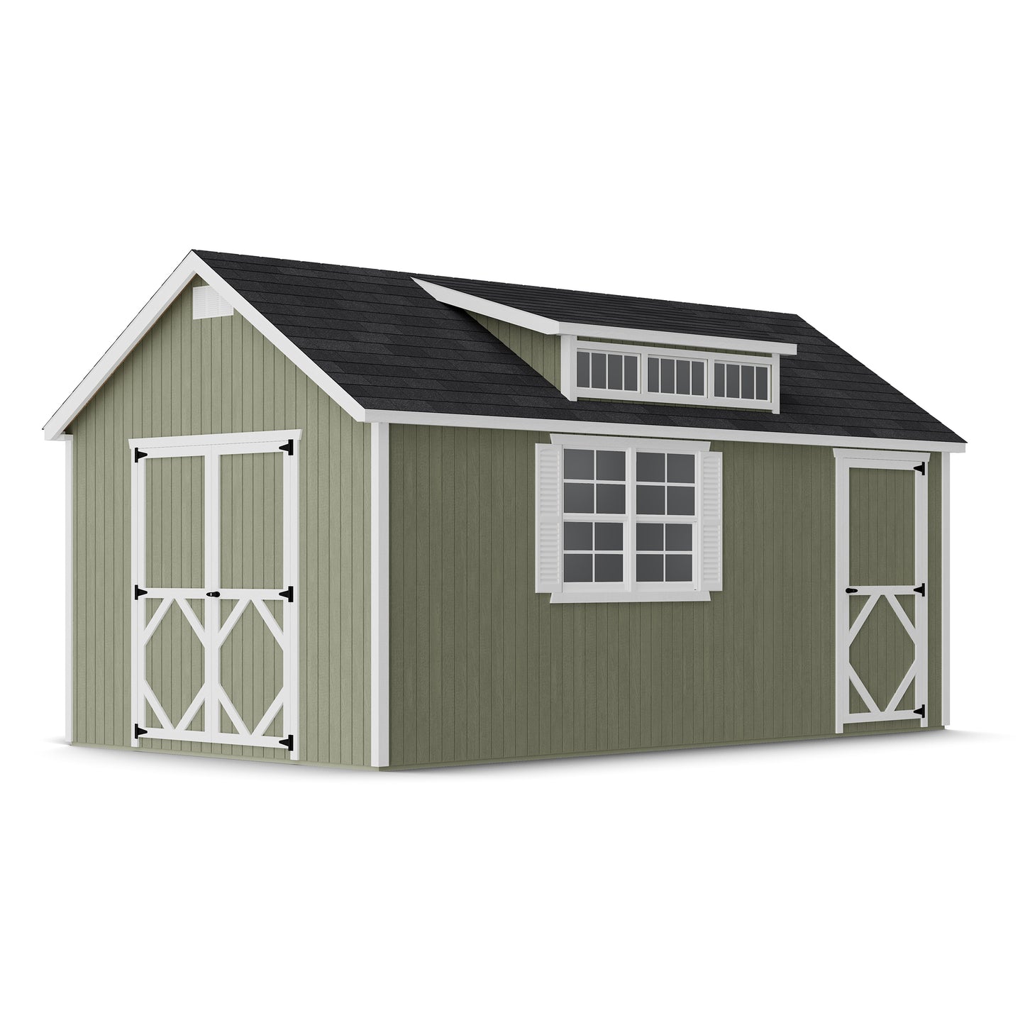 Classic Dormer Shed with Dual Entry