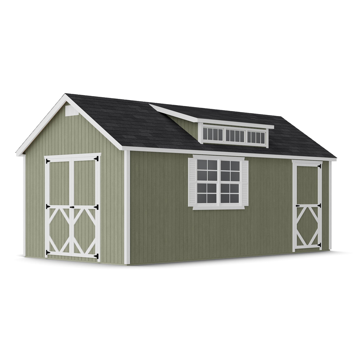 Classic Dormer Shed with Dual Entry