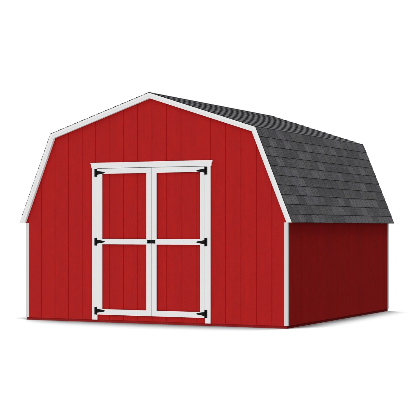 12x12 value gambrel barn with 4 foot sidewalls