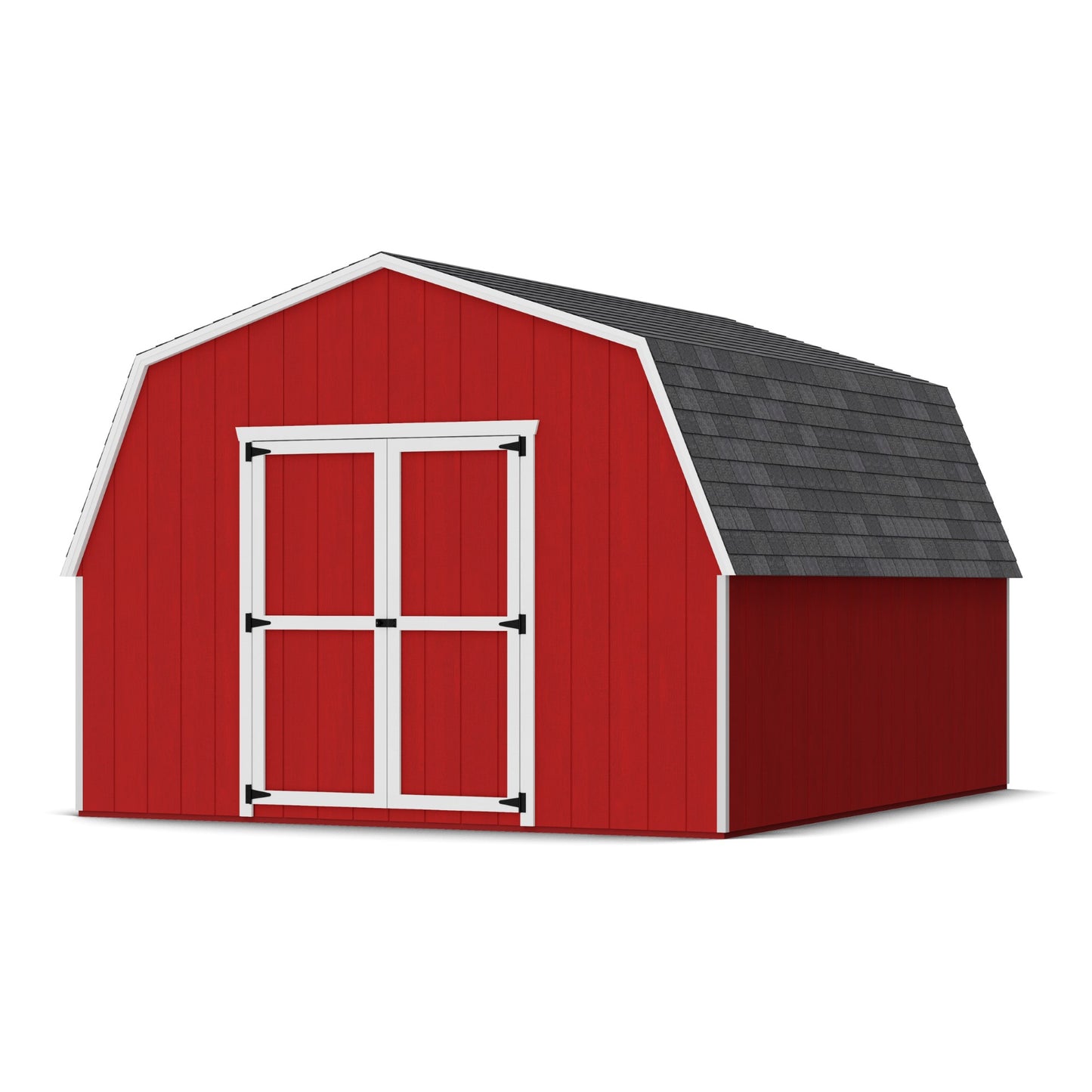 12x14 value gambrel barn with 4 foot sidewalls