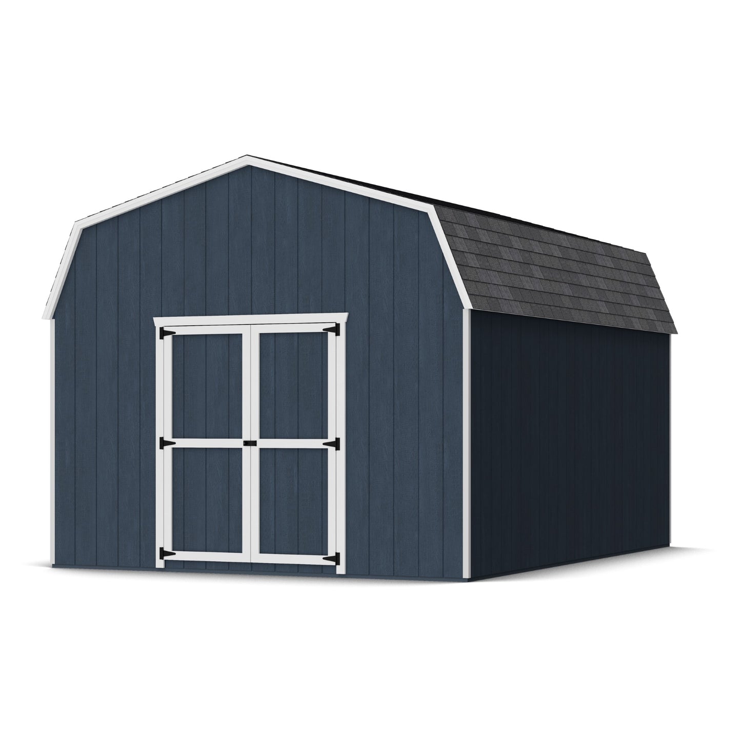 12x16 value gambrel barn with 6 foot sidewalls