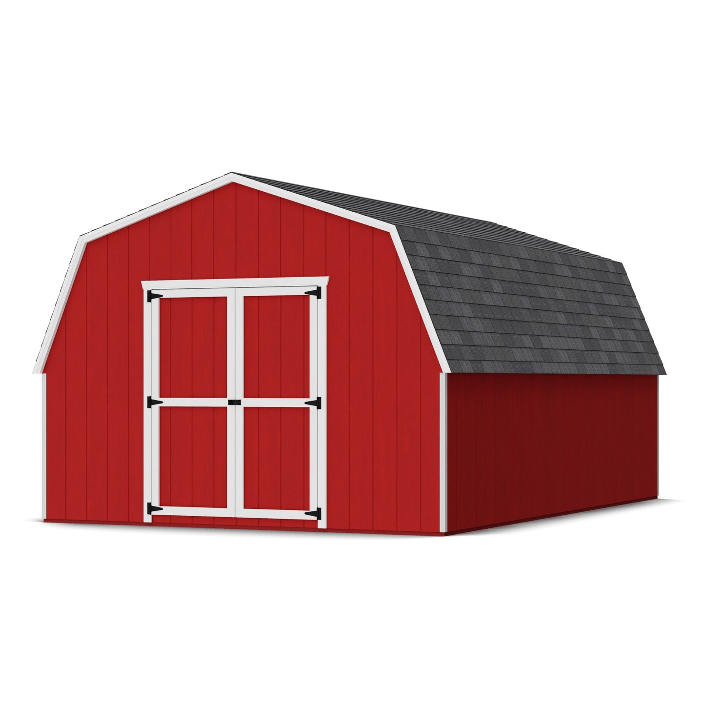 12x18 value gambrel barn with 4 foot sidewalls