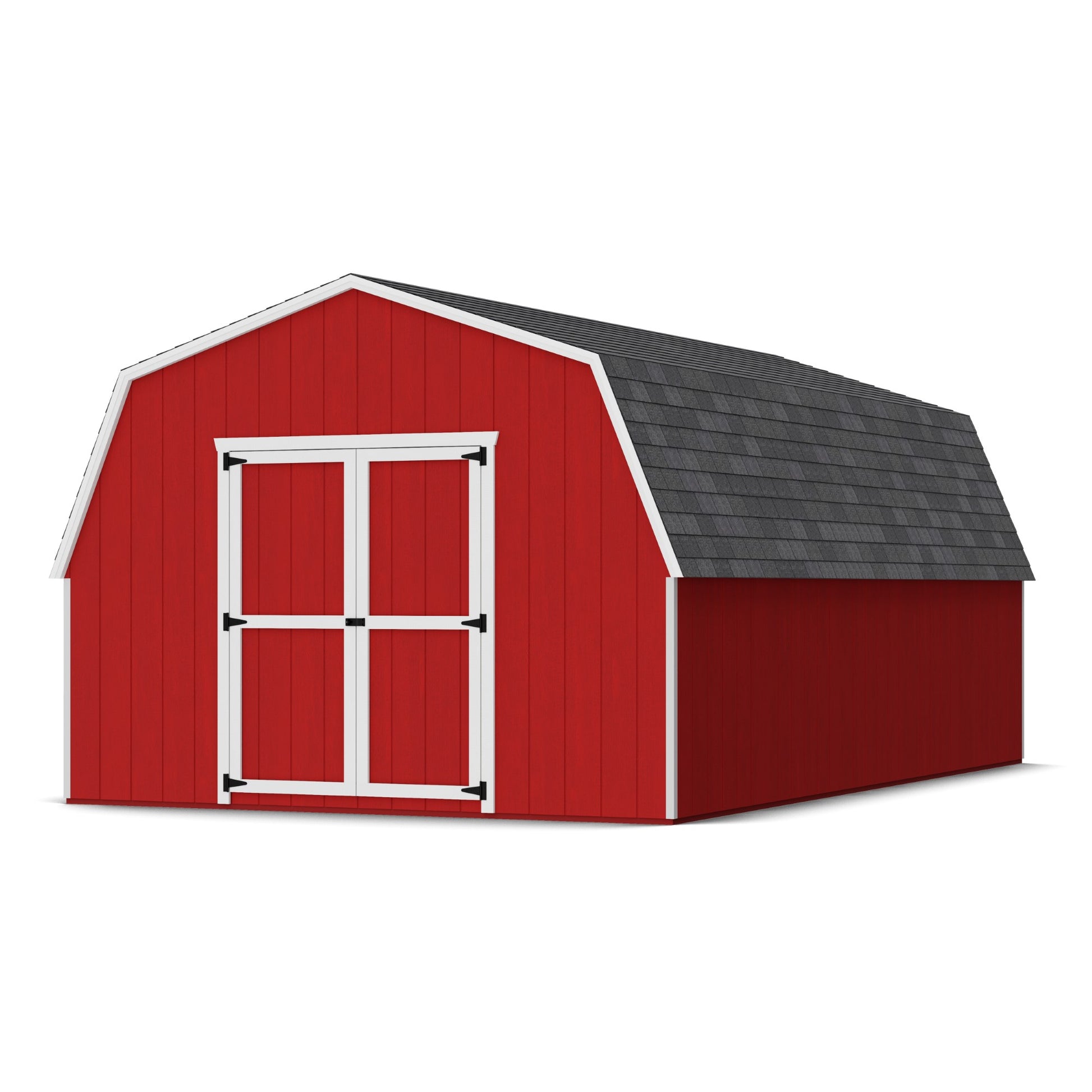 12x20 value gambrel barn with 4 foot sidewalls