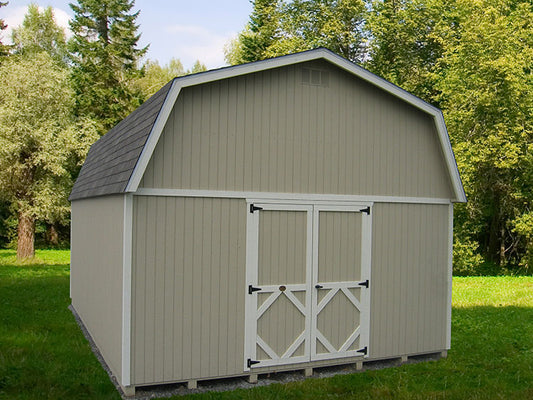 14x20 Classic Gambrel Large Barn on grass