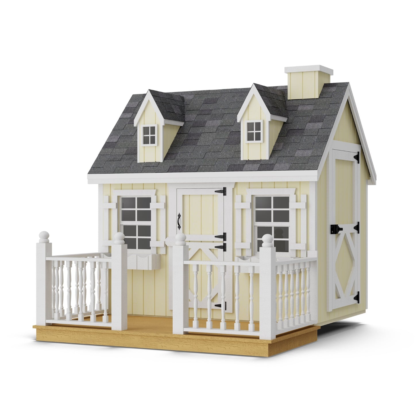 Cape Cod Playhouse with Deck & Rail