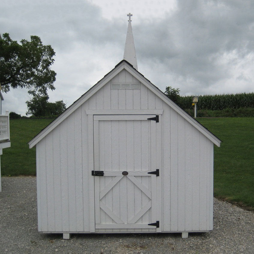 8x10 Little Cottage Chapel back view