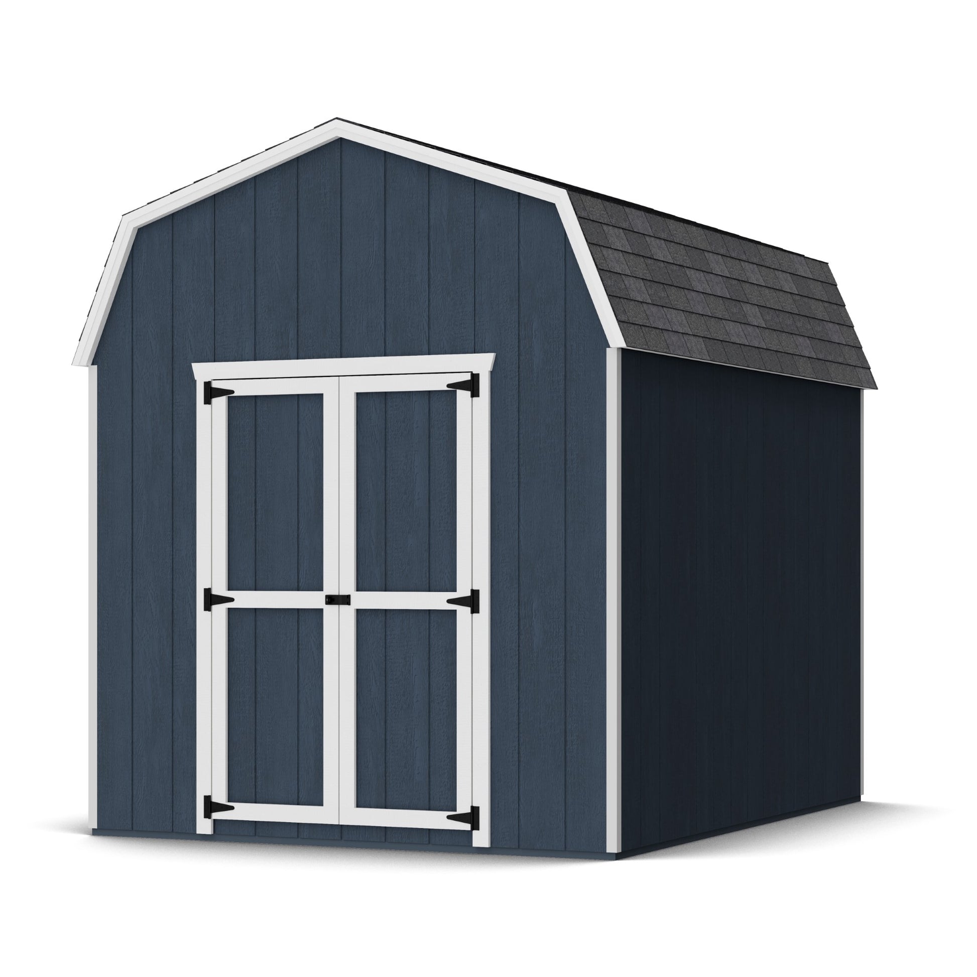 8x10 value gambrel barn with 6 foot sidewalls