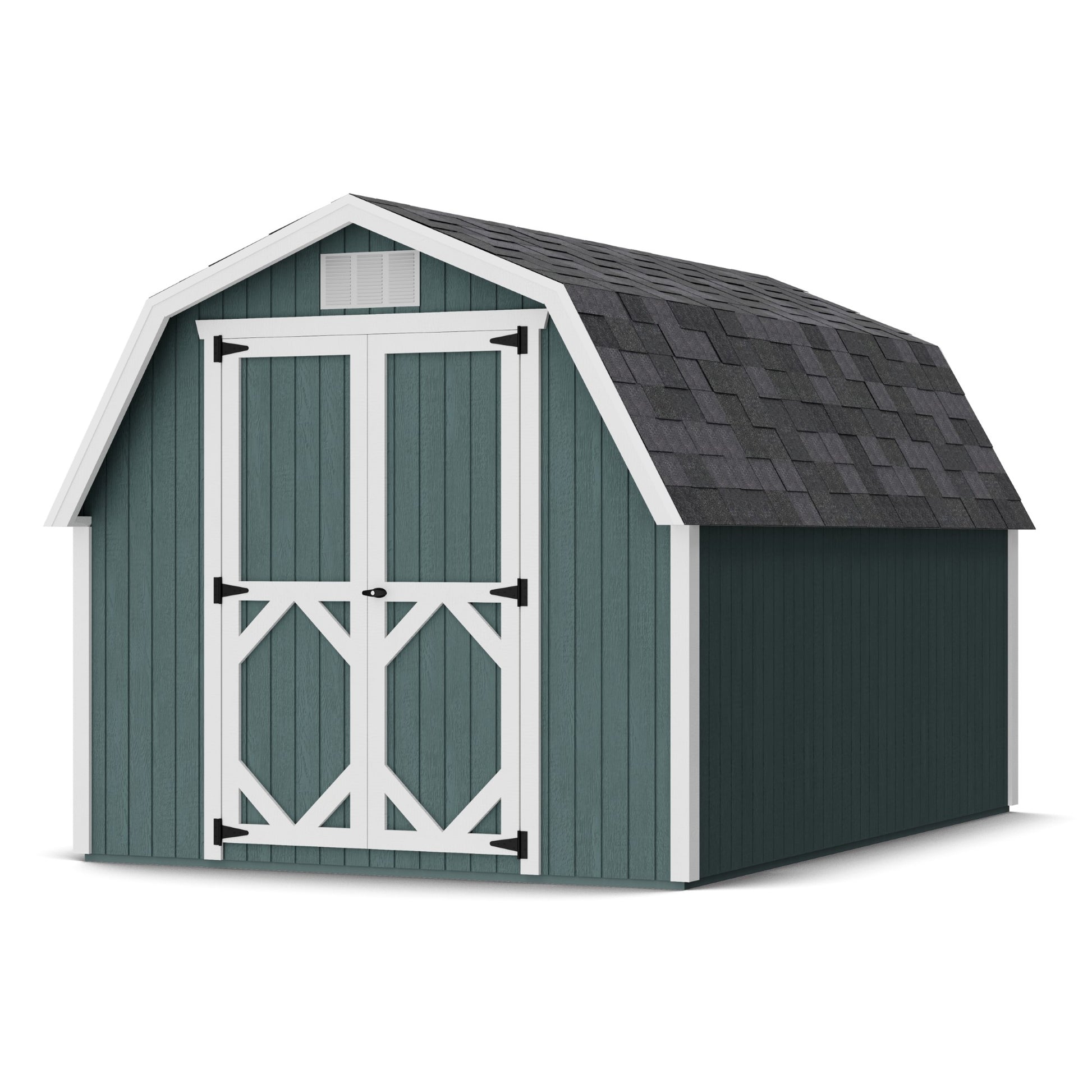 8x12 Classic Gambrel Barn with 4 Foot Sidewalls