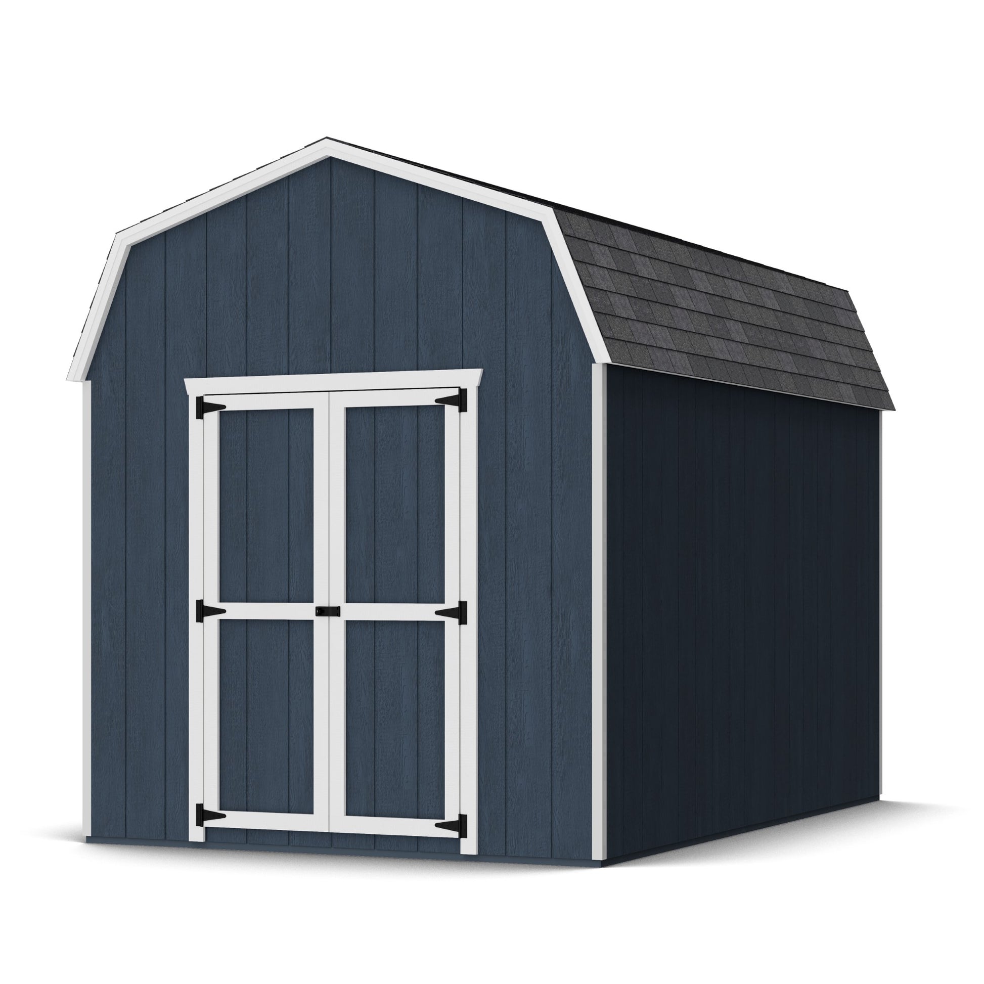 8x12 value gambrel barn with 6 foot sidewalls