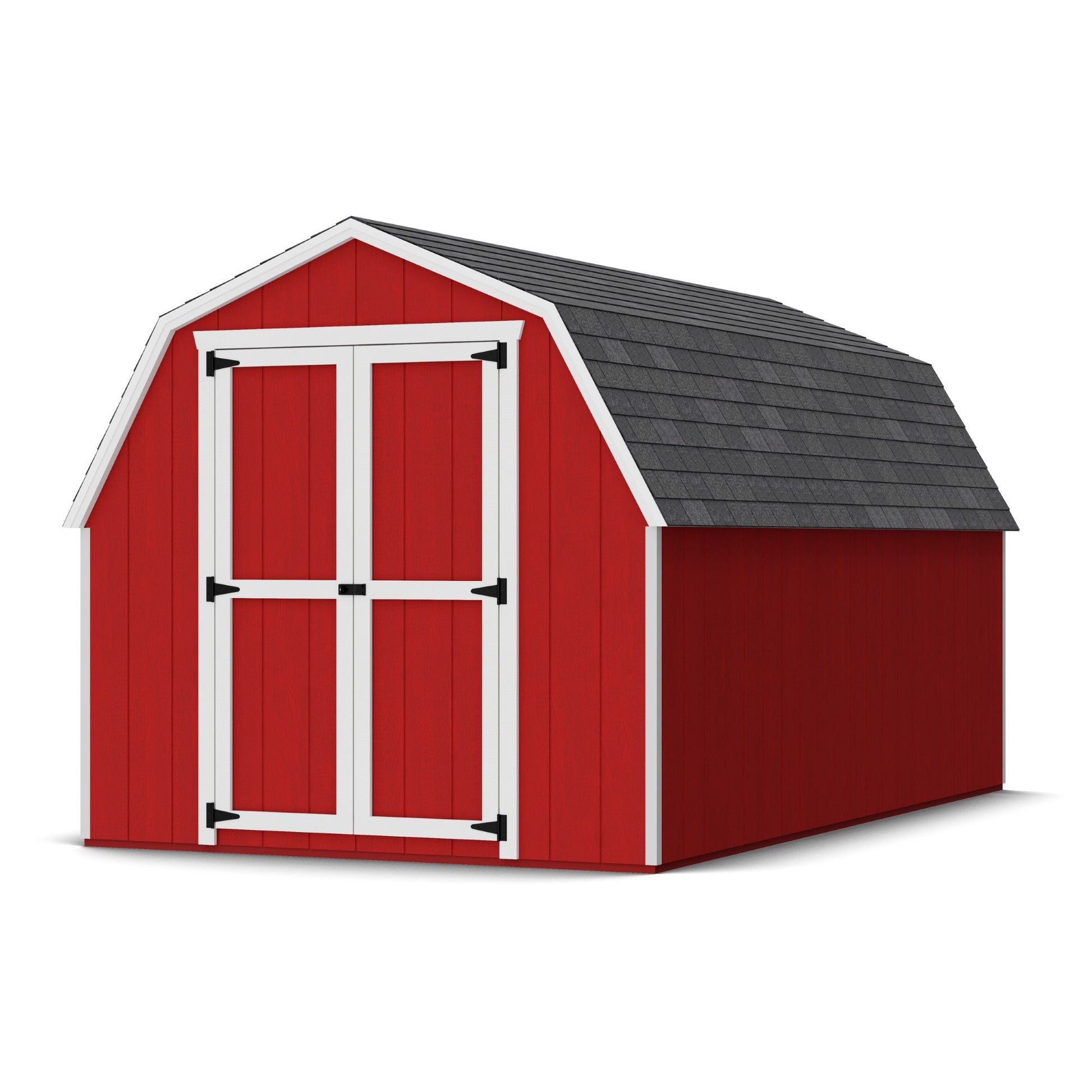 8x14 value gambrel barn with 4 foot sidewalls