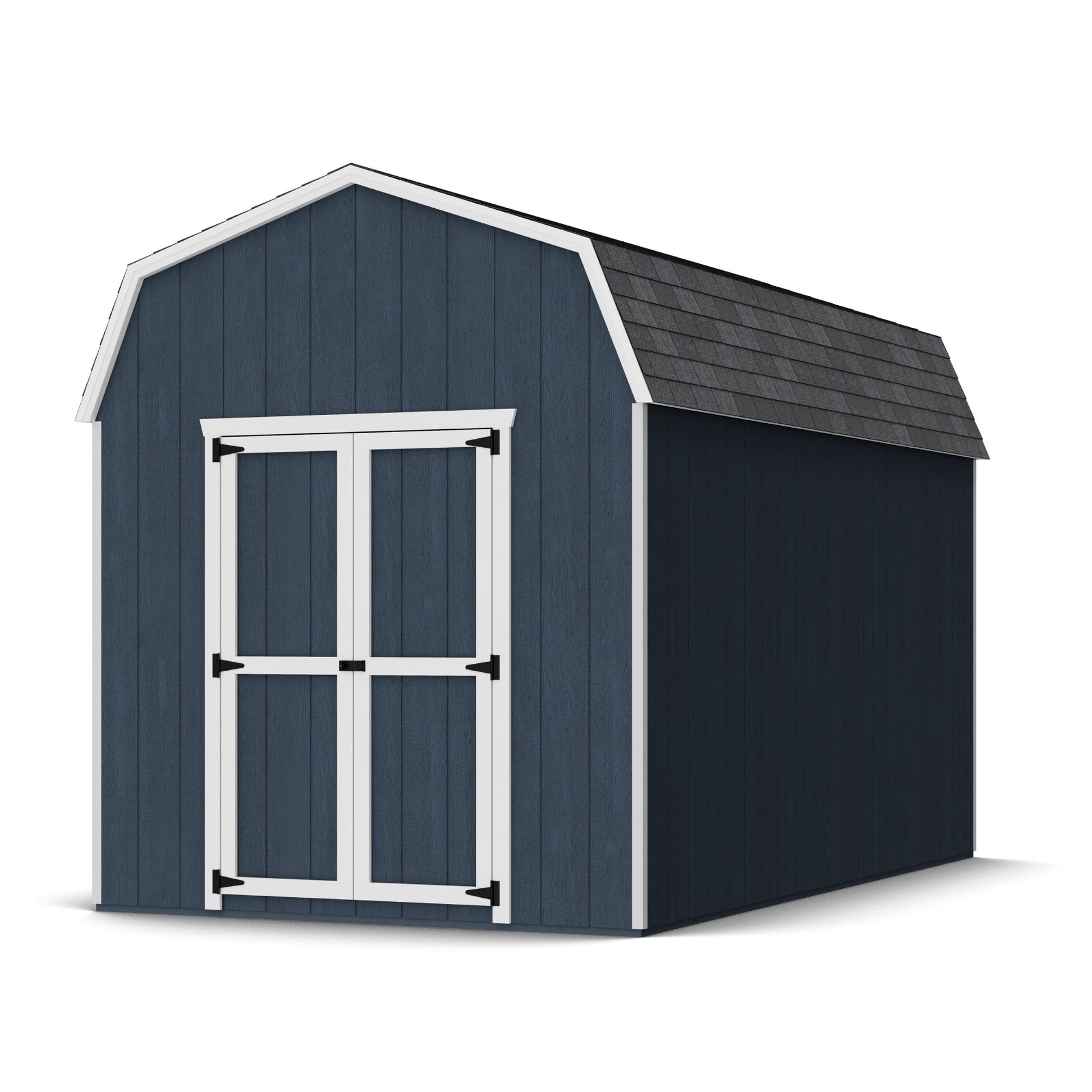 8x14 value gambrel barn with 6 foot sidewalls