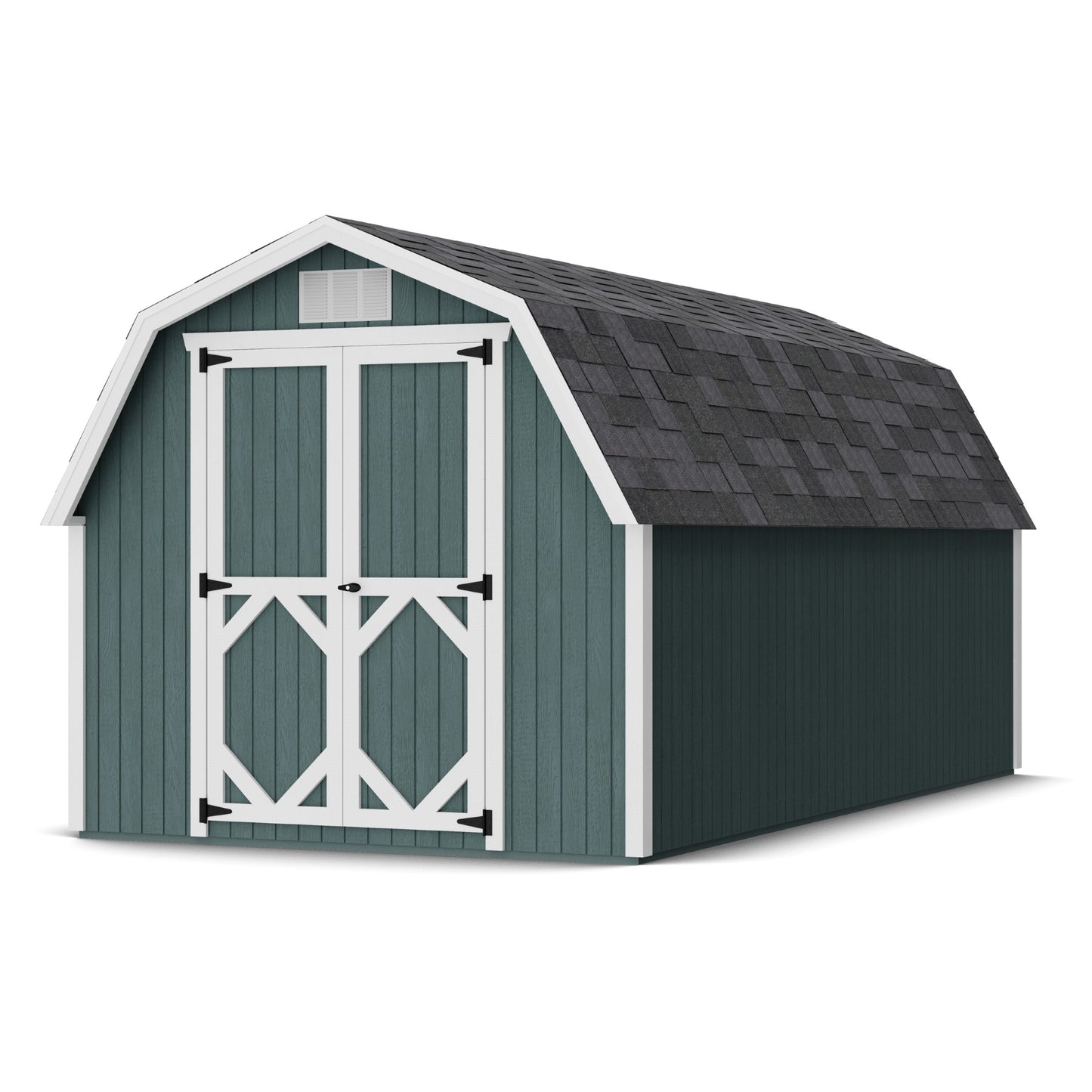 8x16 Classic Gambrel Barn with 4 Foot Sidewalls