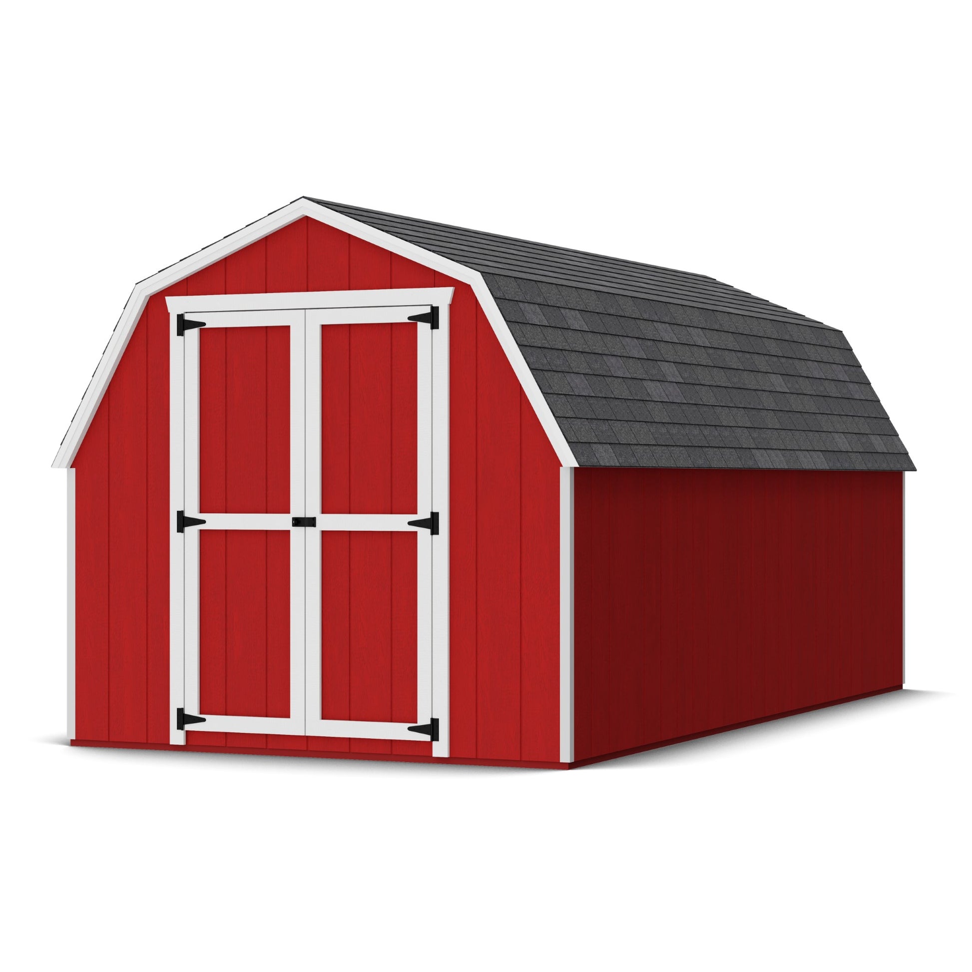 8x16 value gambrel barn with 4 foot sidewalls