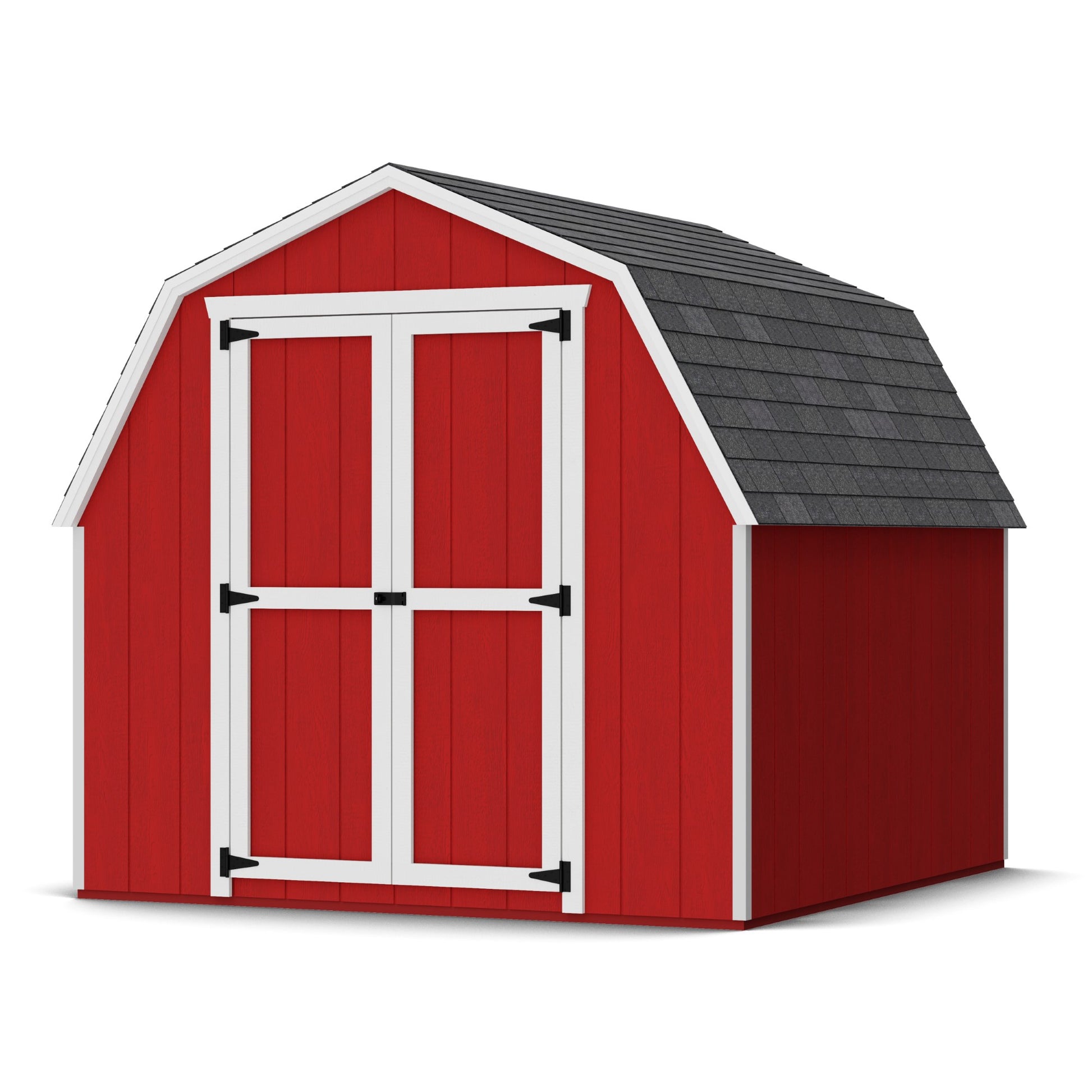 8x8 value gambrel barn with 4 foot sidewalls