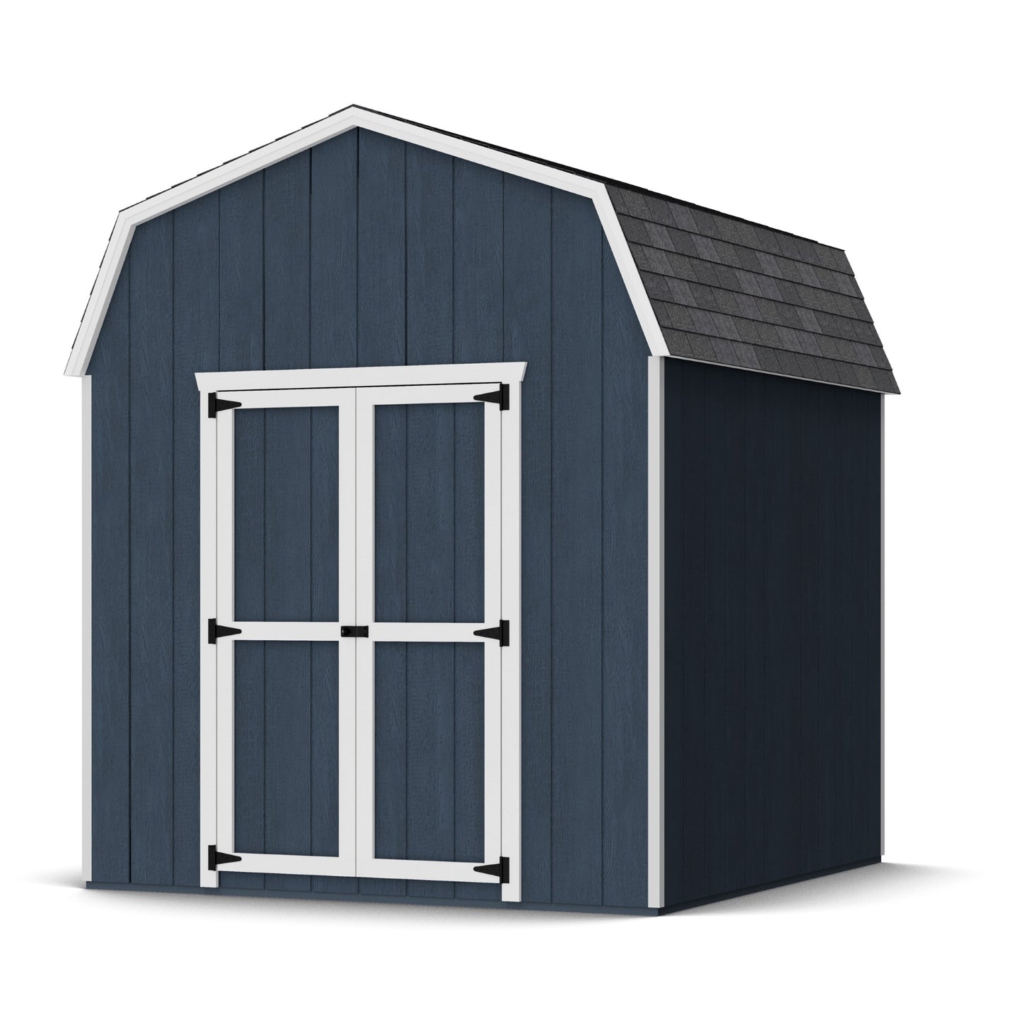 8x8 value gambrel barn with 6 foot sidewalls