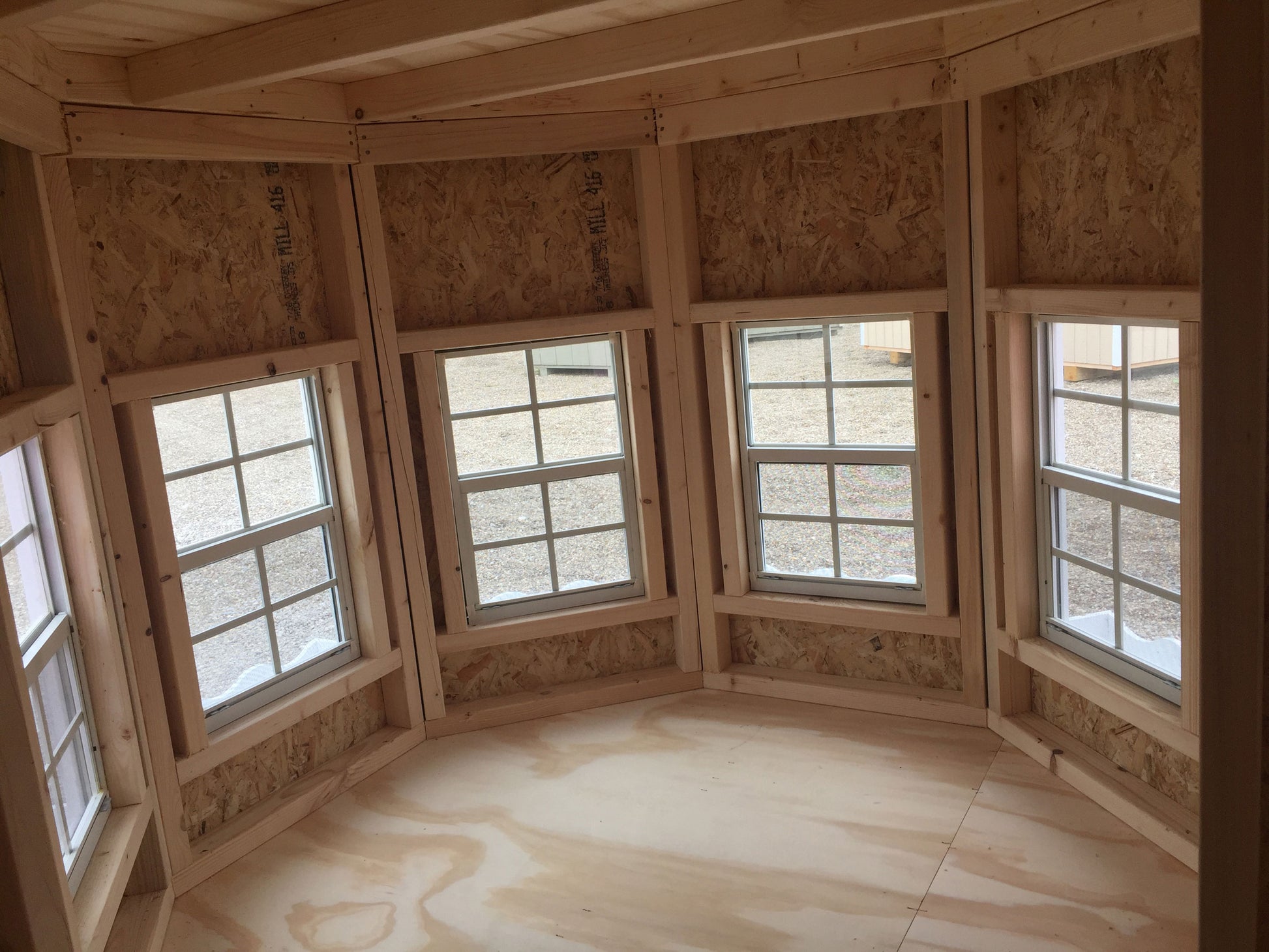 Sara's Victorian Mansion playhouse interior under loft windows