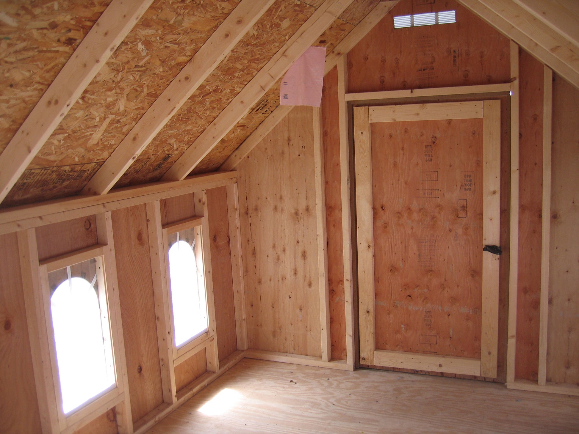 Stratford Schoolhouse interior view of adult door