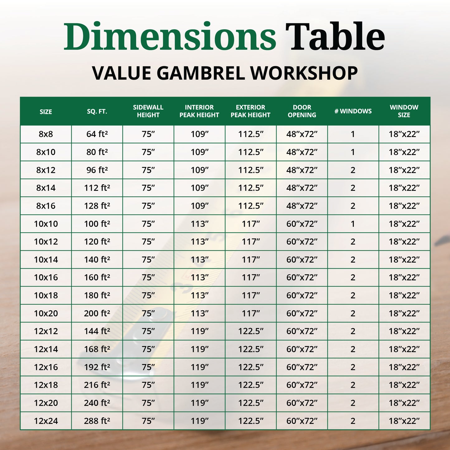 Value Workshop Barn Shed