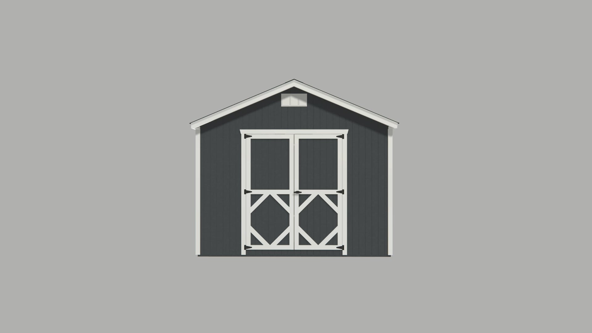 10x16 classic gable shed 360 view