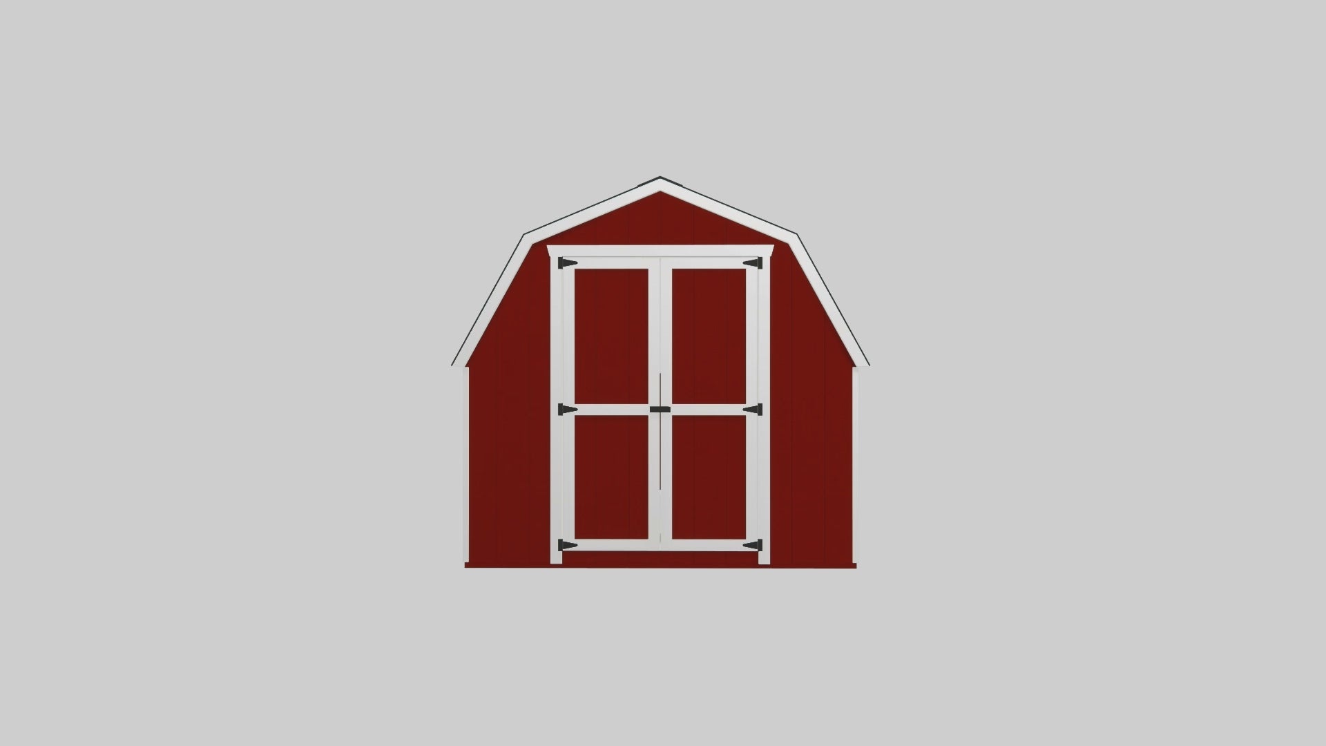 8x10 value gambrel barn with 4 foot sidewalls video